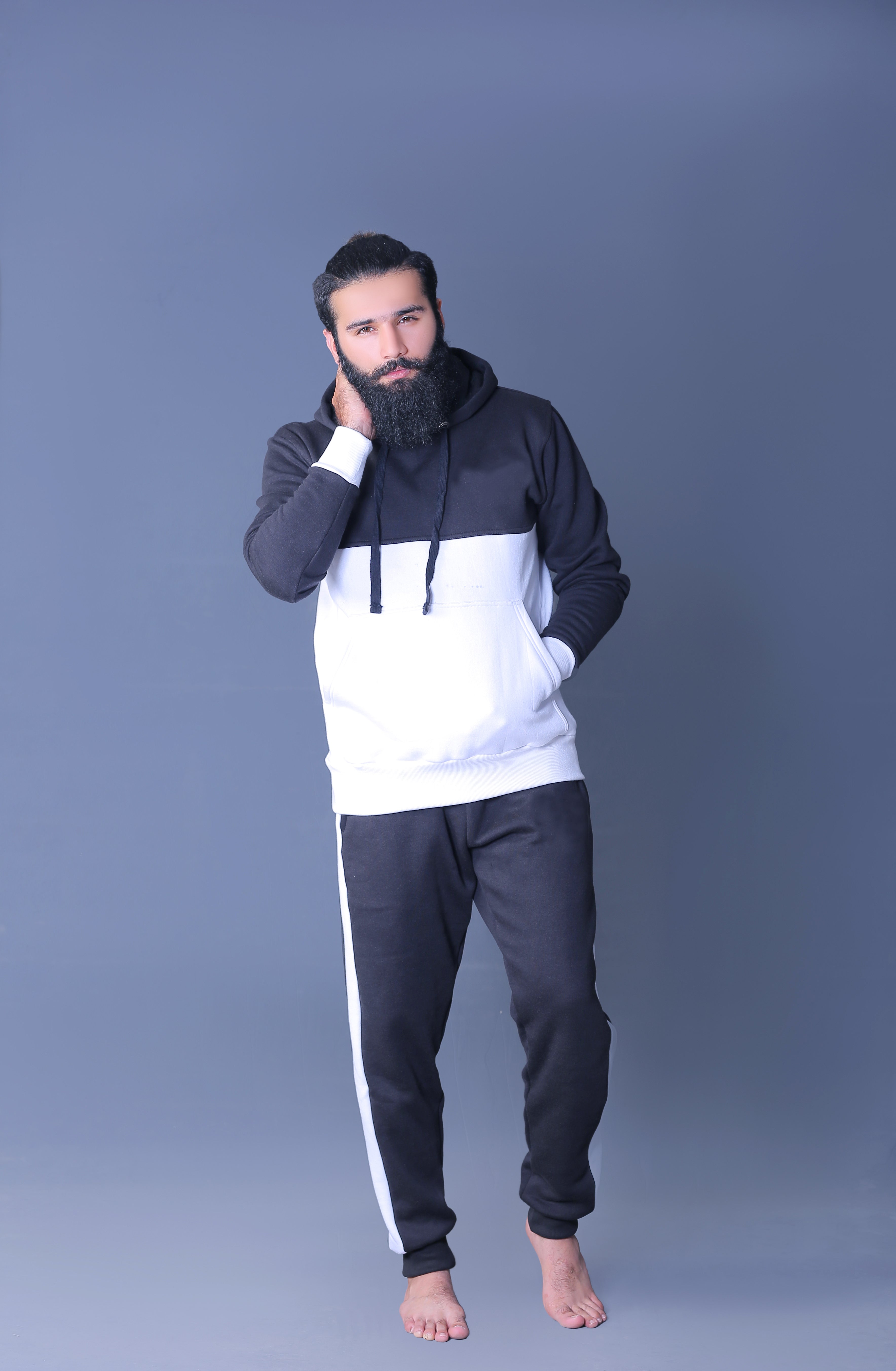 Black and White Sweat suits