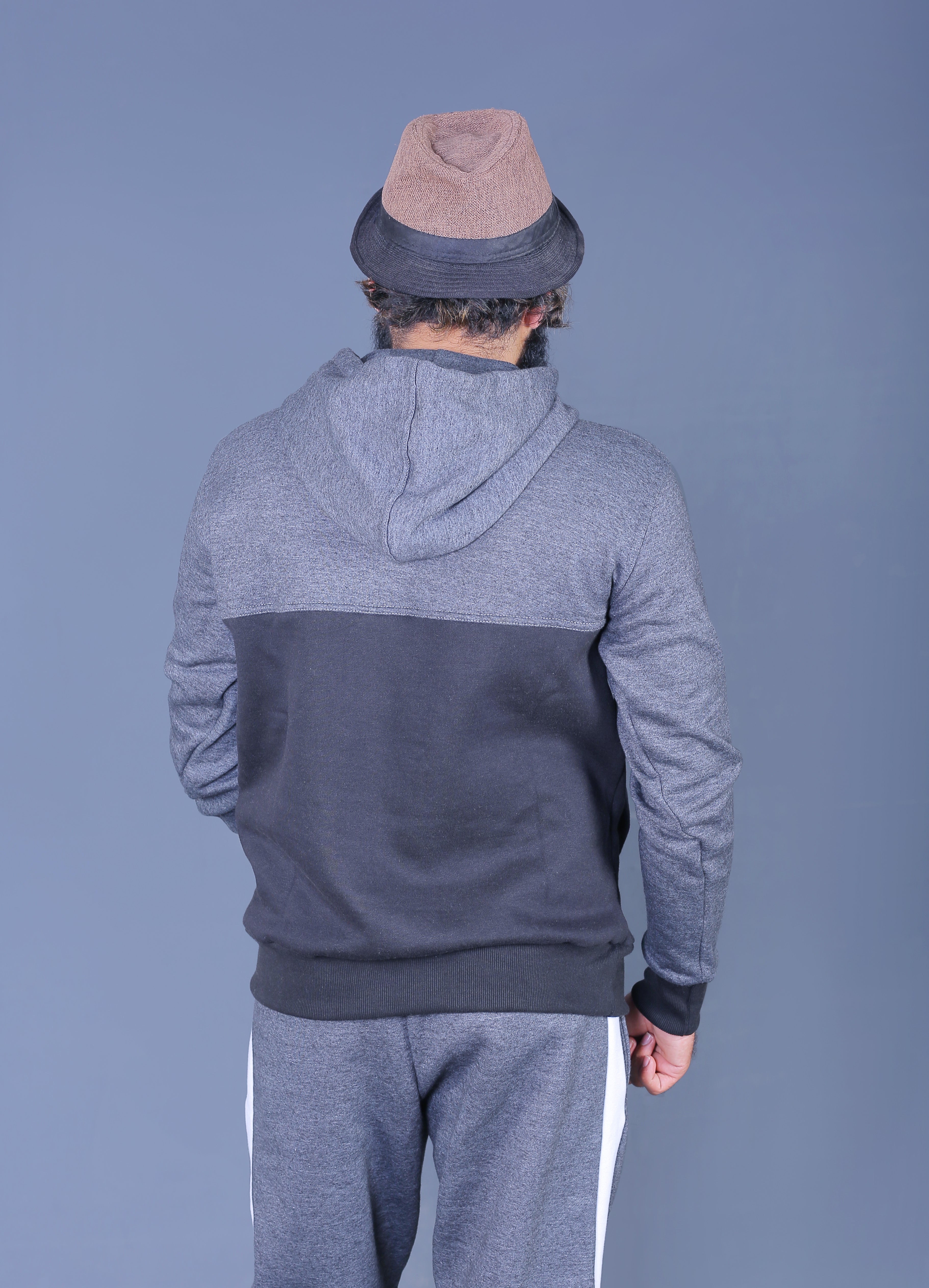 charcoal and black Sweat suits