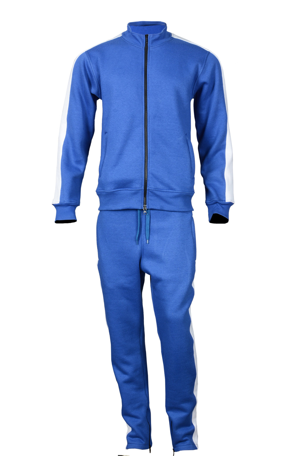 Royal Blue Tracksuit with white side stripe