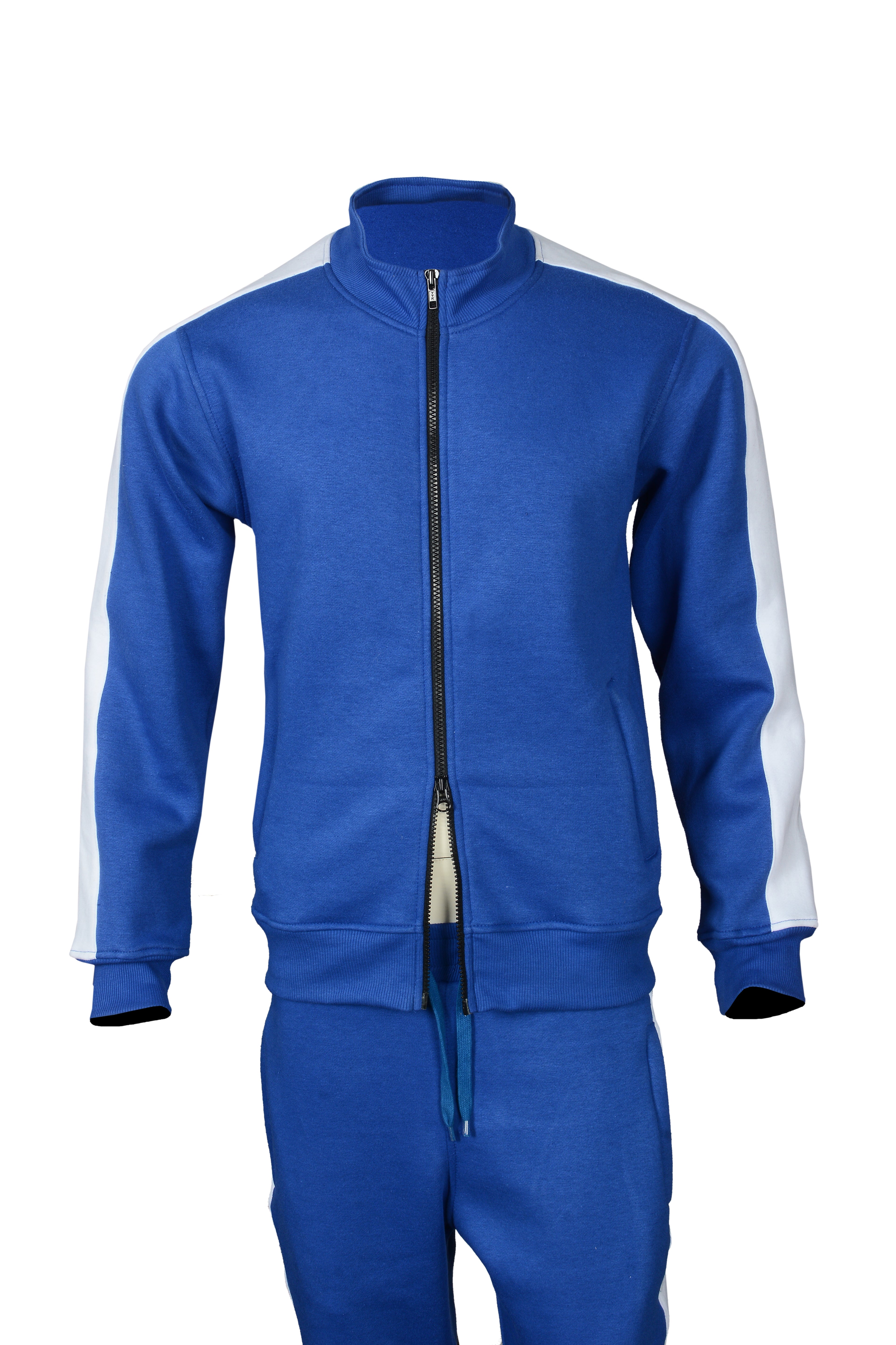 Royal Blue Tracksuit with white side stripe